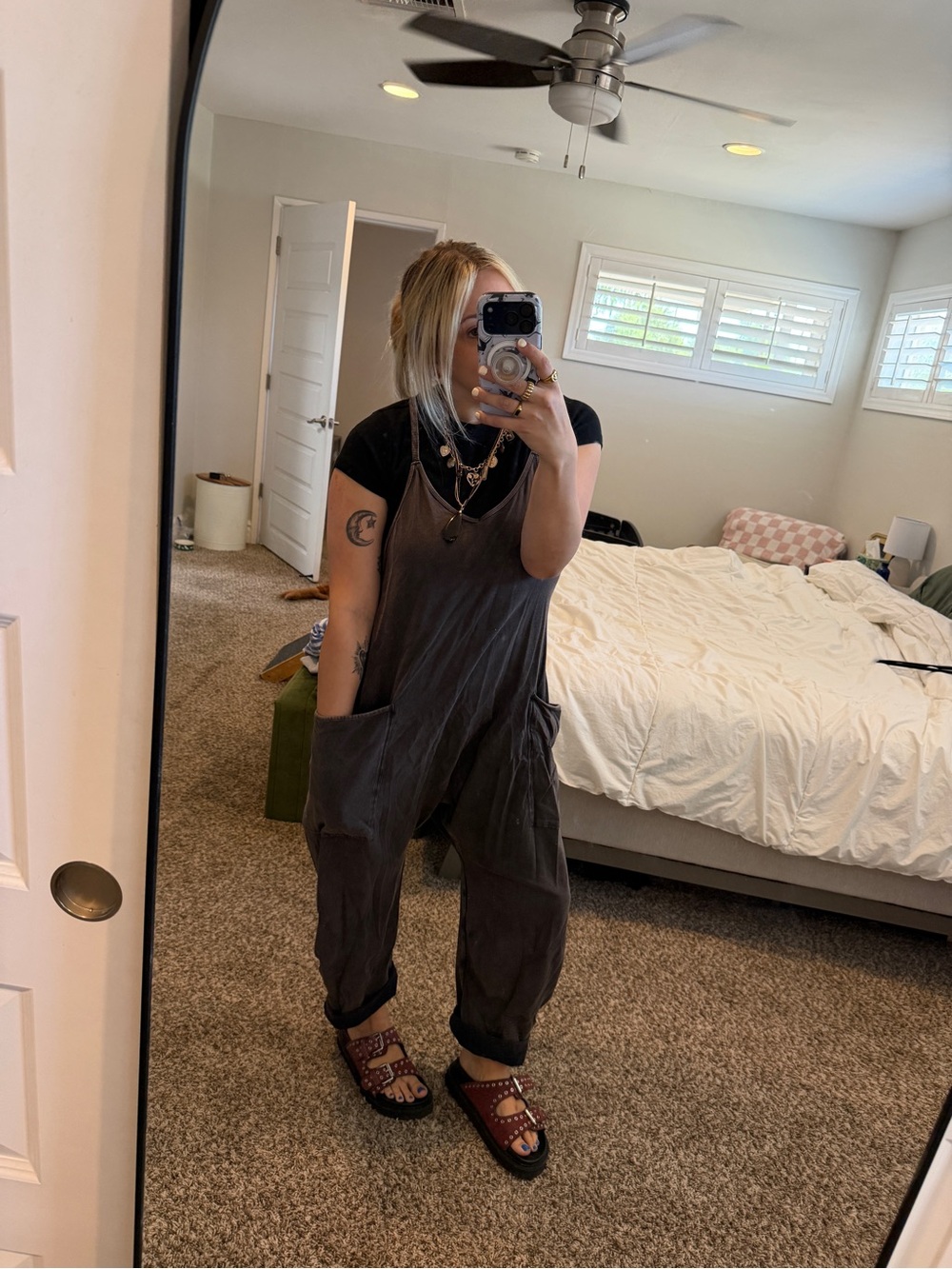 free people movement hot shot onesie washed black